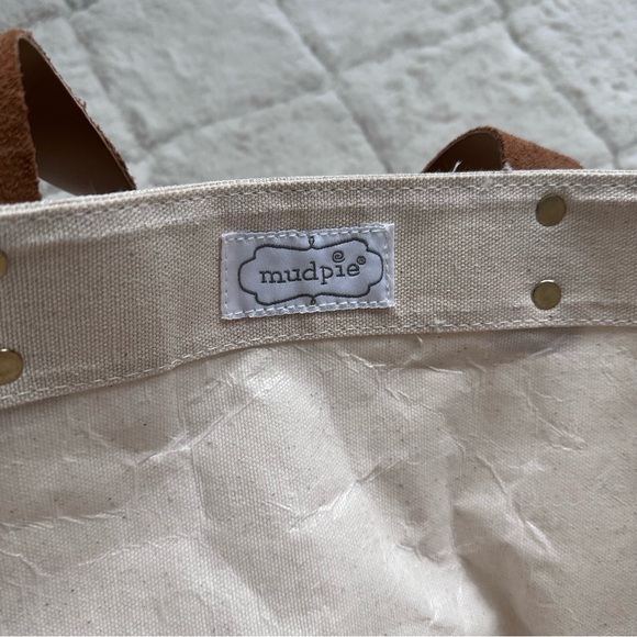 Mudpie | Cream and Gold Sequin Bride Tote Bag | One Size - Picture 4 of 10